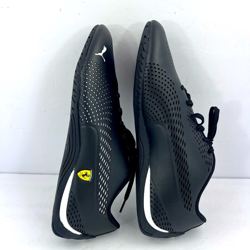 PUMA MOTORSPORT LEGACY DRIFT 5 ULTRA 2, FERRARI LOGO BLACK & WHITE, SIZE 10.5 - Picture 8 of 17